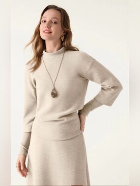 OGL FuzzLuxe Mockneck Sleeve-Warmer Top NWT size M